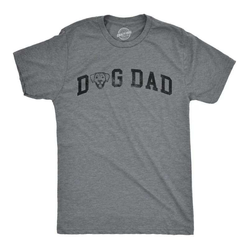 Dog Dad Lab Men's T Shirt sold by Crazy Dog T-Shirts