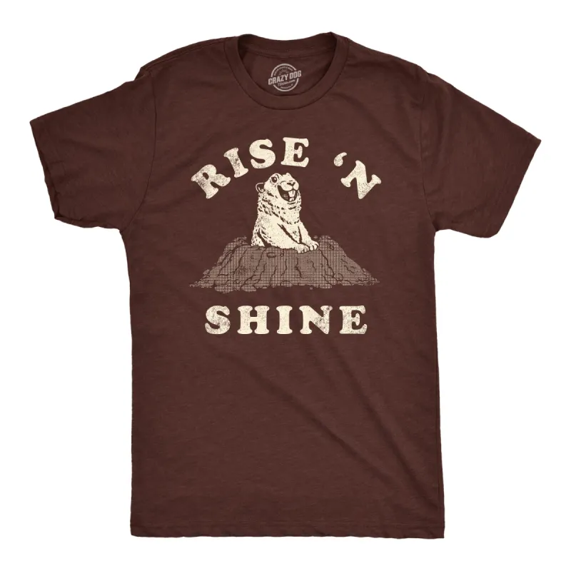 Rise N Shine Men's T Shirt sold by Crazy Dog T-Shirts