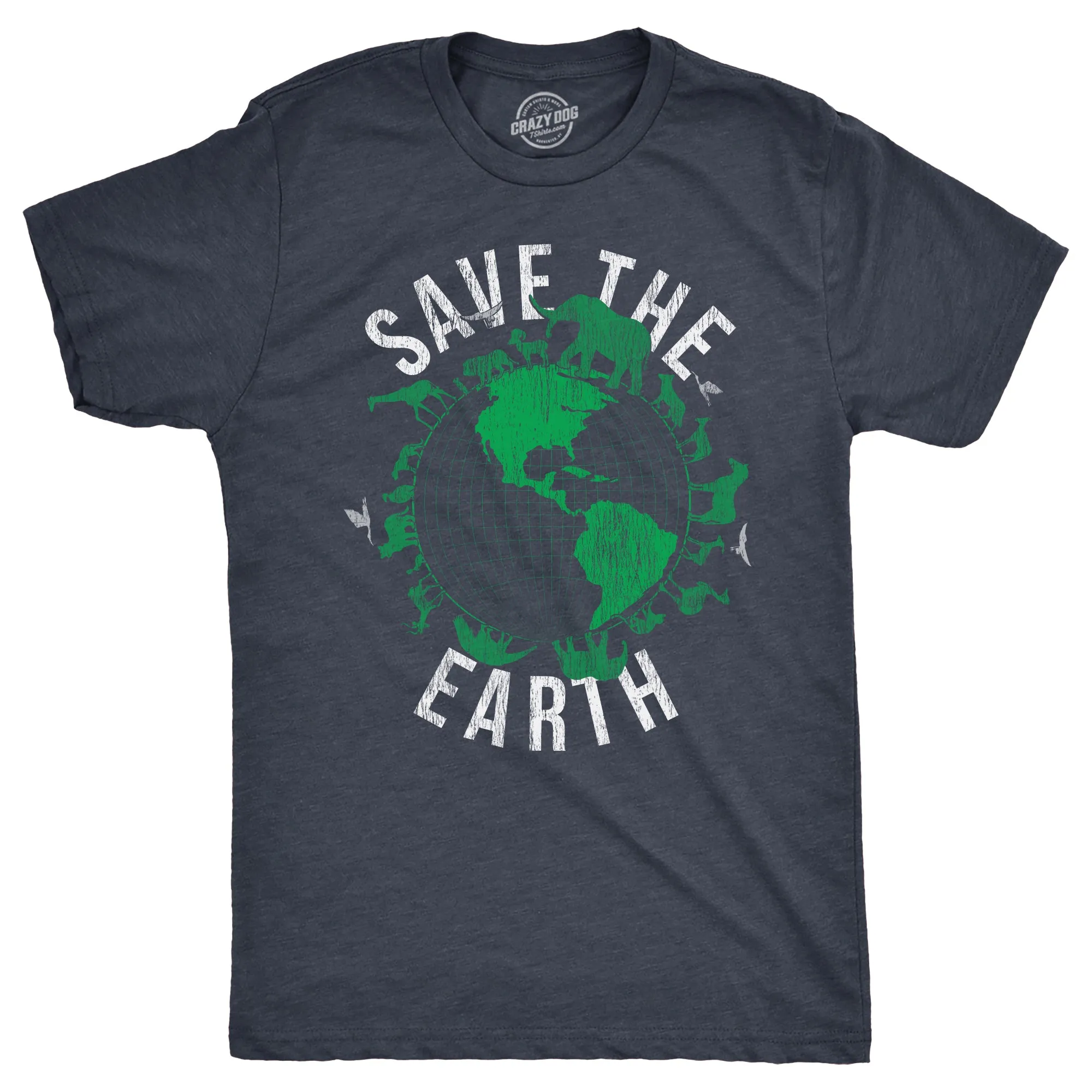 Save The Earth Men's T Shirt sold by Crazy Dog T-Shirts