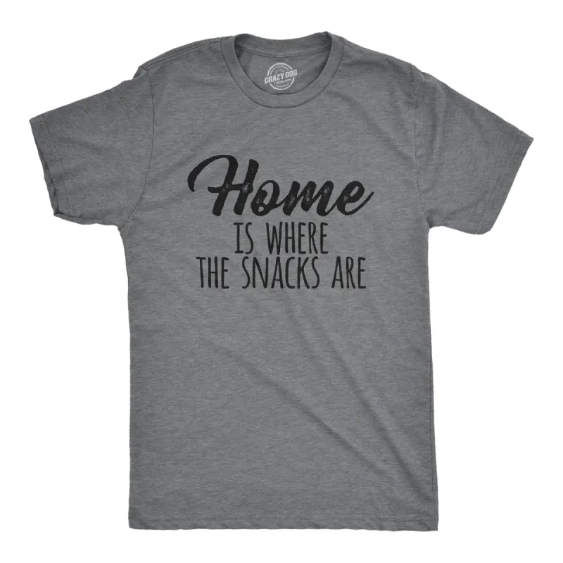 Home Is Where The Snacks Are Men's T Shirt sold by Crazy Dog T-Shirts