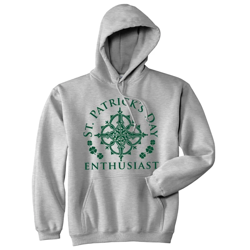 St Patricks Day Enthusiast Hoodie made by Crazy Dog T-Shirts