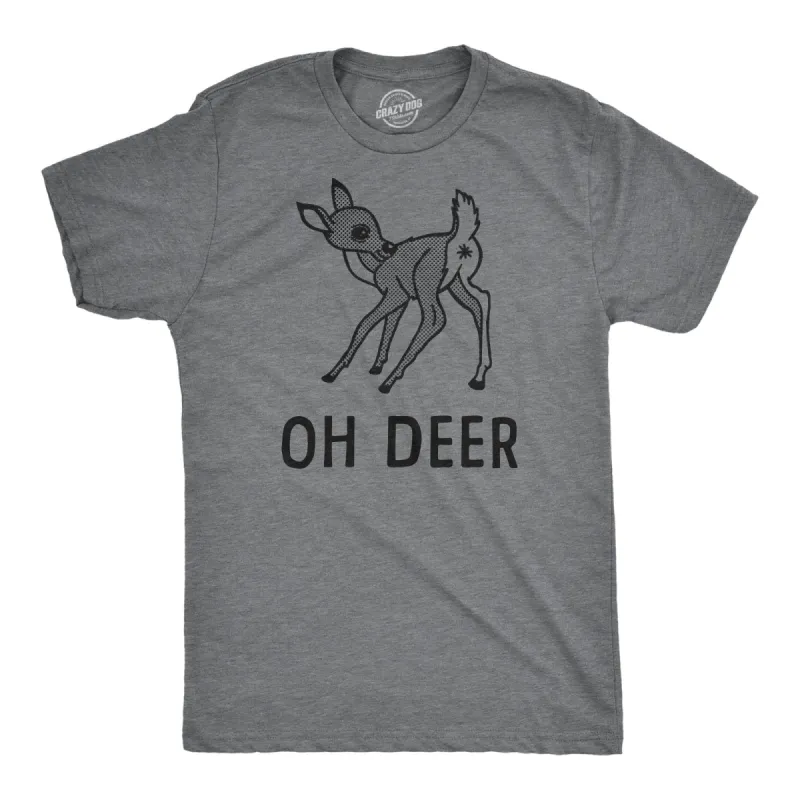 Oh Deer Men's T Shirt sold by Crazy Dog T-Shirts