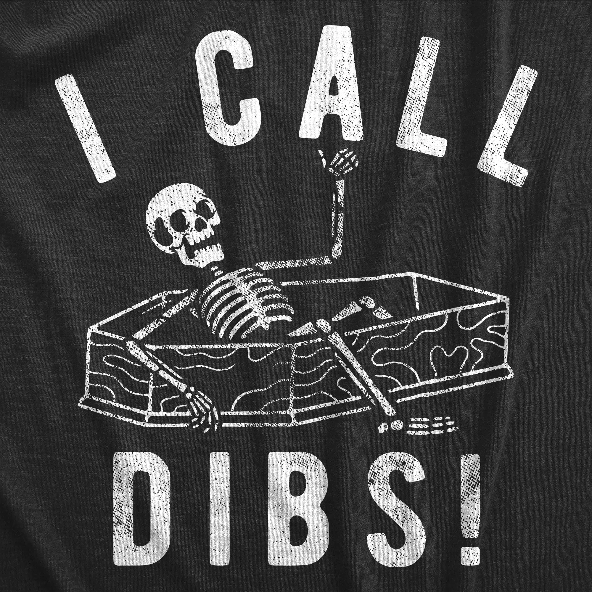I Call Dibs Coffin Men's T Shirt sold by Crazy Dog T-Shirts product image thumbnail 2