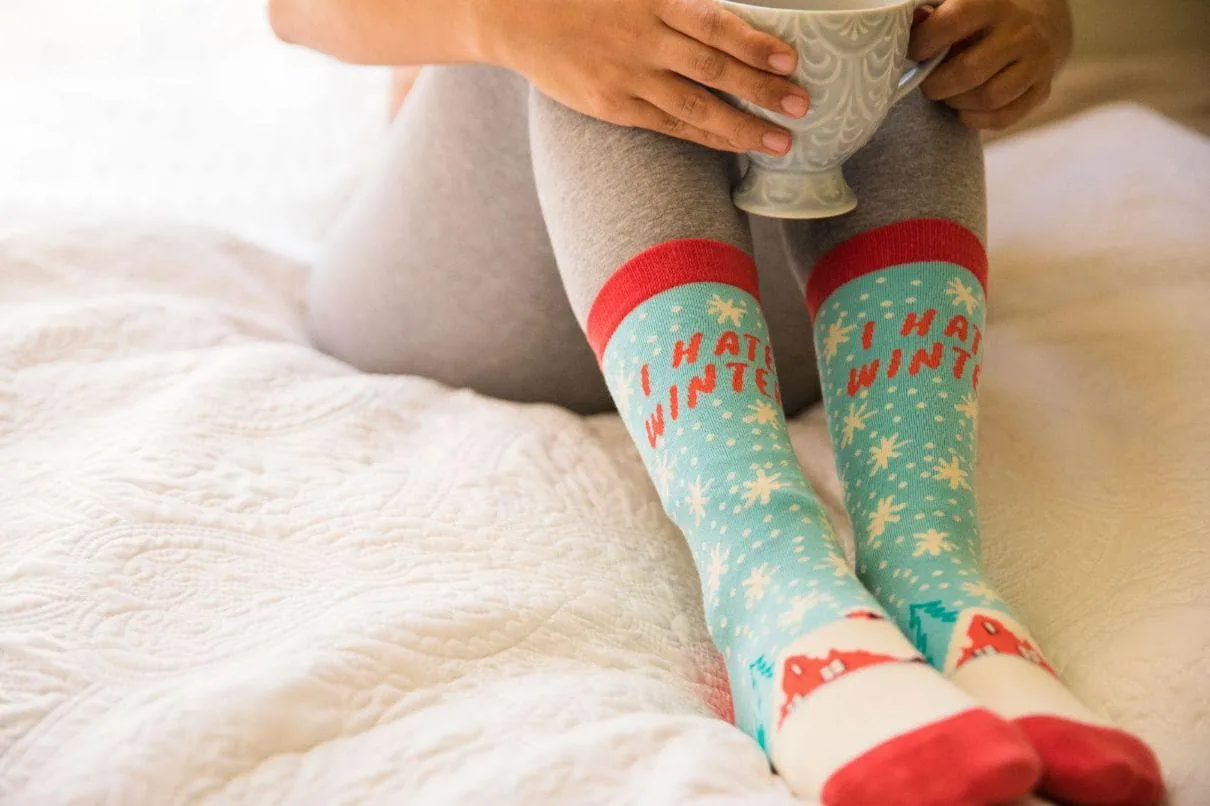 Mens I Hate Winter Socks sold by Crazy Dog T-Shirts product image thumbnail 5