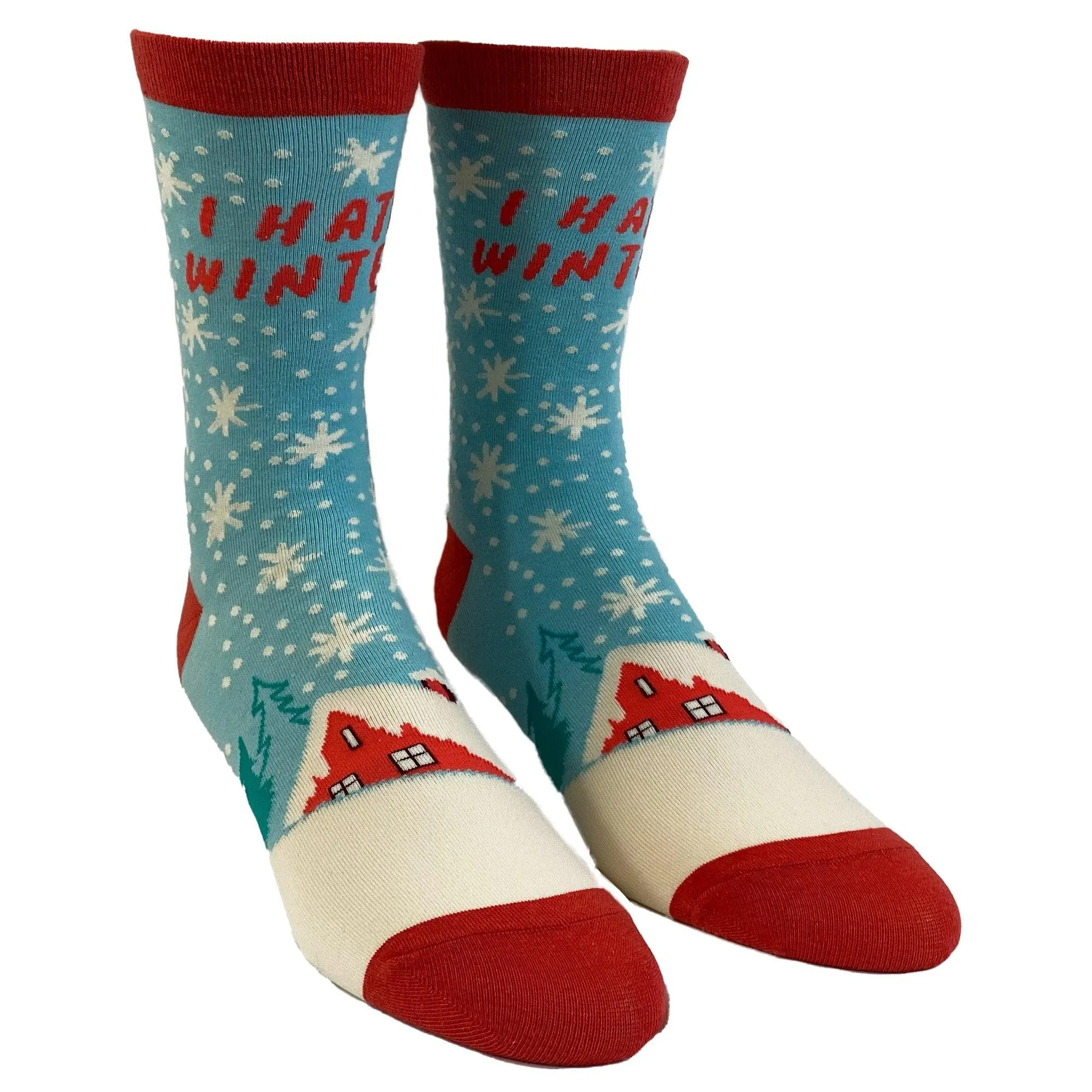 Mens I Hate Winter Socks sold by Crazy Dog T-Shirts product image thumbnail 2