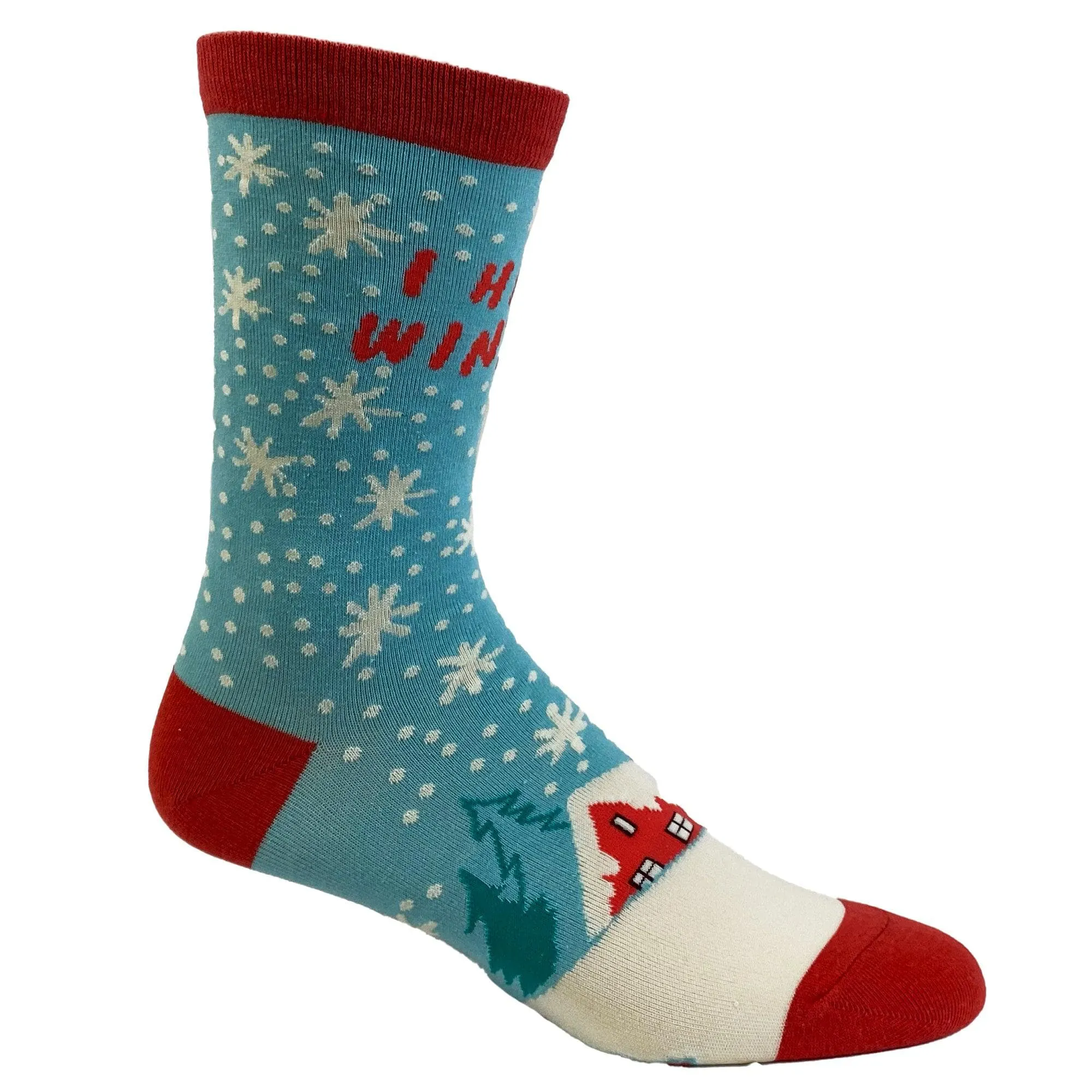 Mens I Hate Winter Socks sold by Crazy Dog T-Shirts product image thumbnail 4
