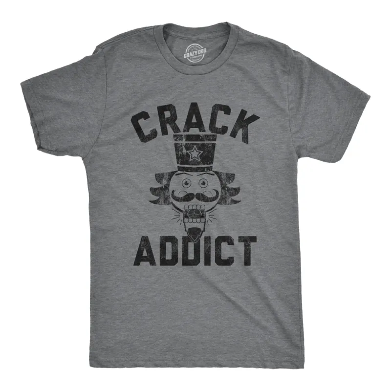 Crack Addict Men's T Shirt sold by Crazy Dog T-Shirts