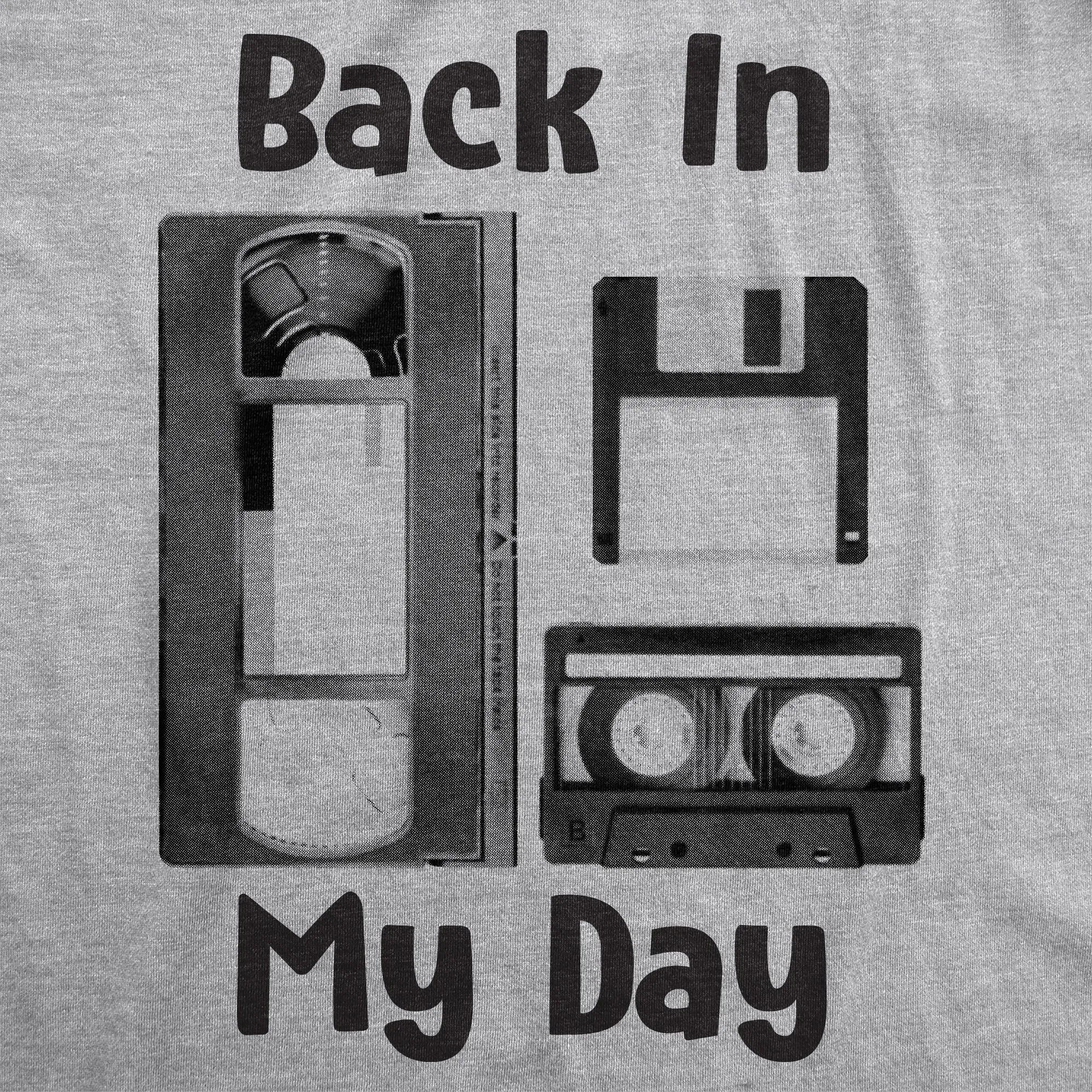 Back In My Day Men's T Shirt sold by Crazy Dog T-Shirts product image thumbnail 2