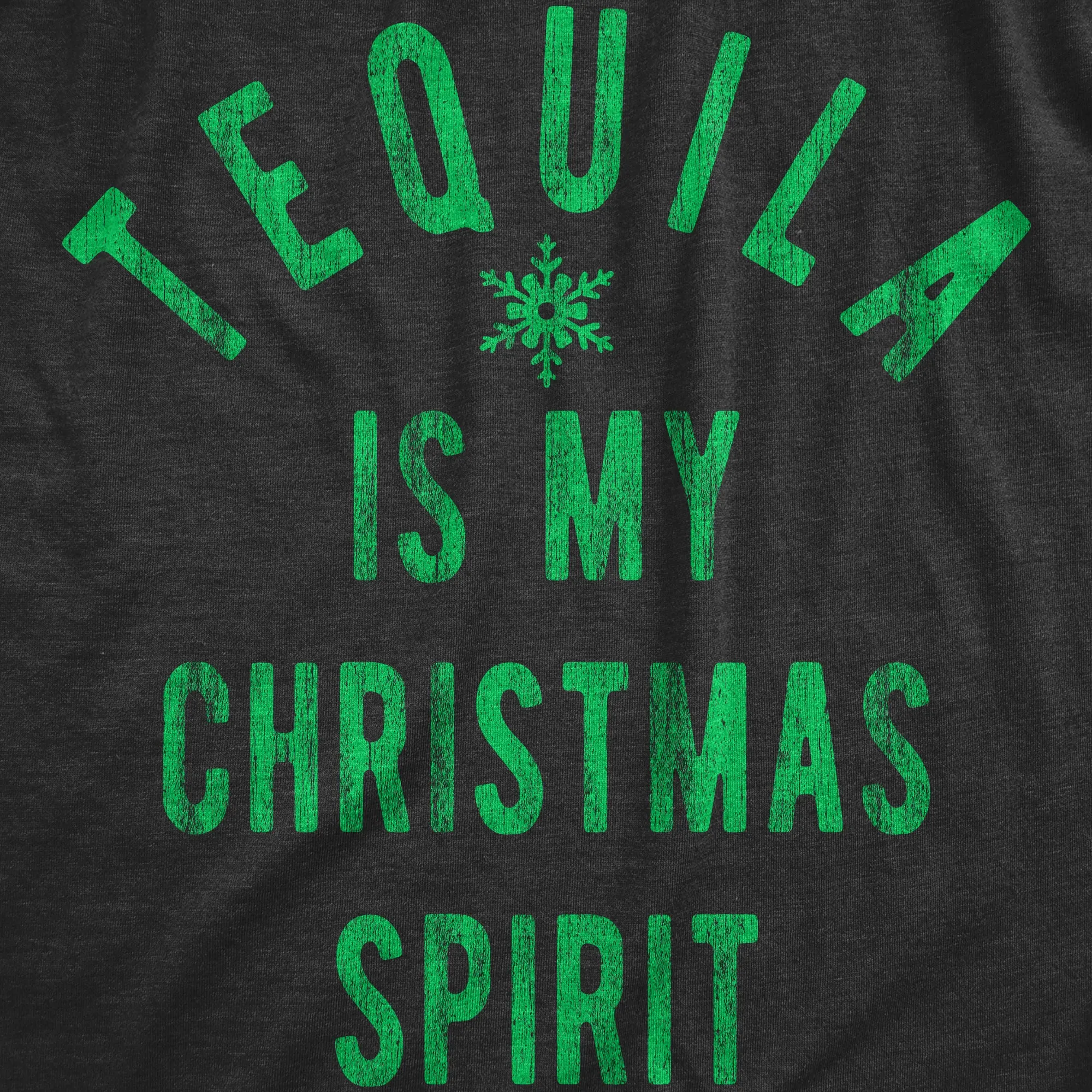 Tequila Is My Christmas Spirit Men's T Shirt sold by Crazy Dog T-Shirts product image thumbnail 2