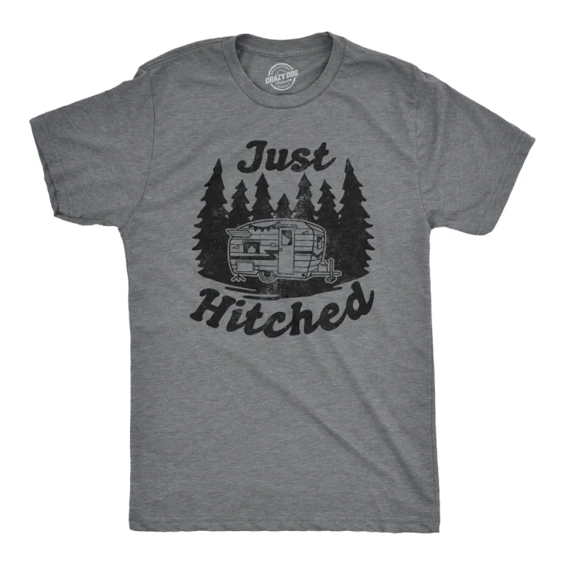 Just Hitched Men's T Shirt sold by Crazy Dog T-Shirts