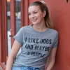 I Like Dogs And Maybe 3 People Women's T Shirt sold by Crazy Dog T-Shirts