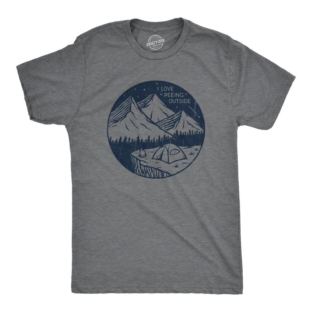 I Love Peeing Outside Men's T Shirt sold by Crazy Dog T-Shirts