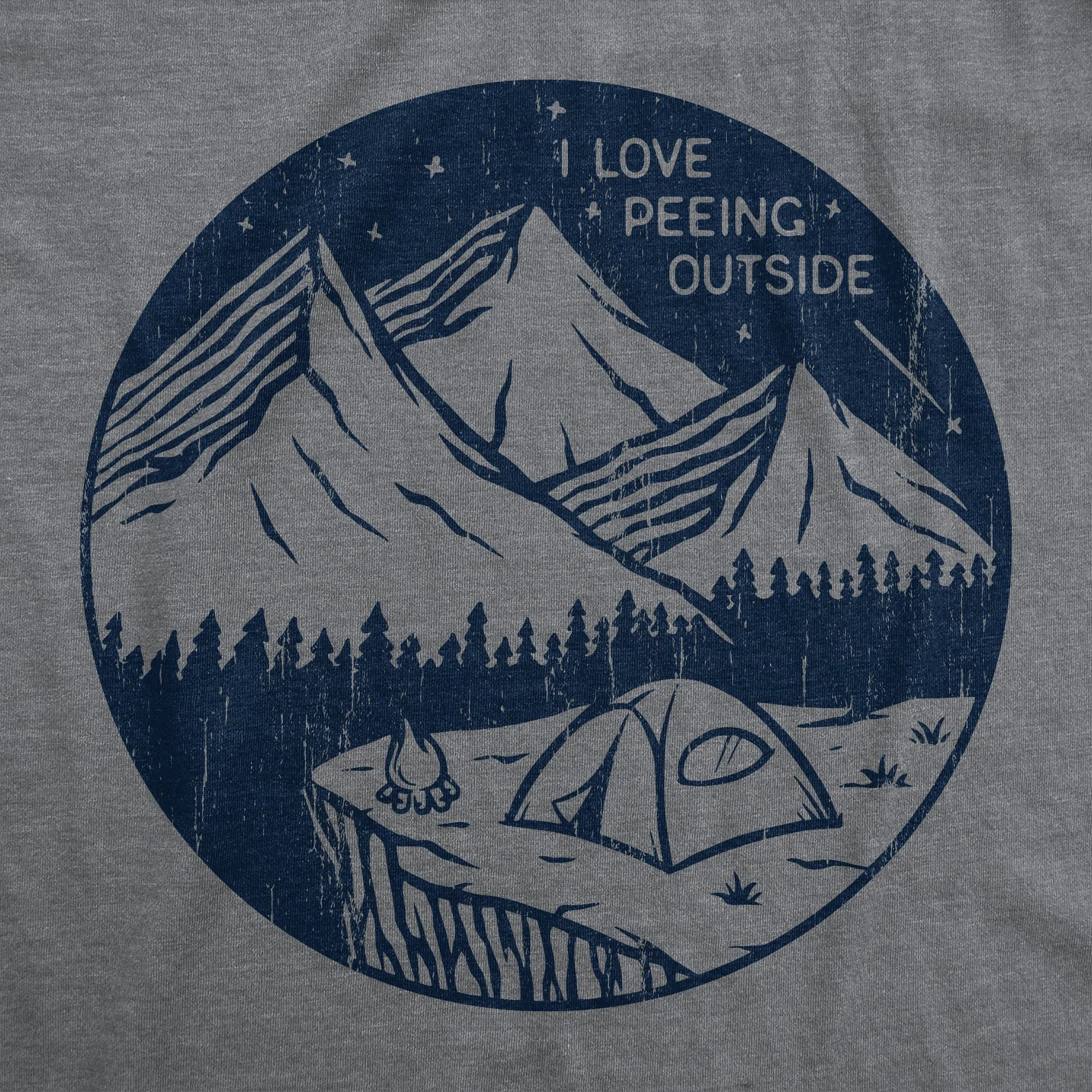 I Love Peeing Outside Men's T Shirt sold by Crazy Dog T-Shirts product image thumbnail 2