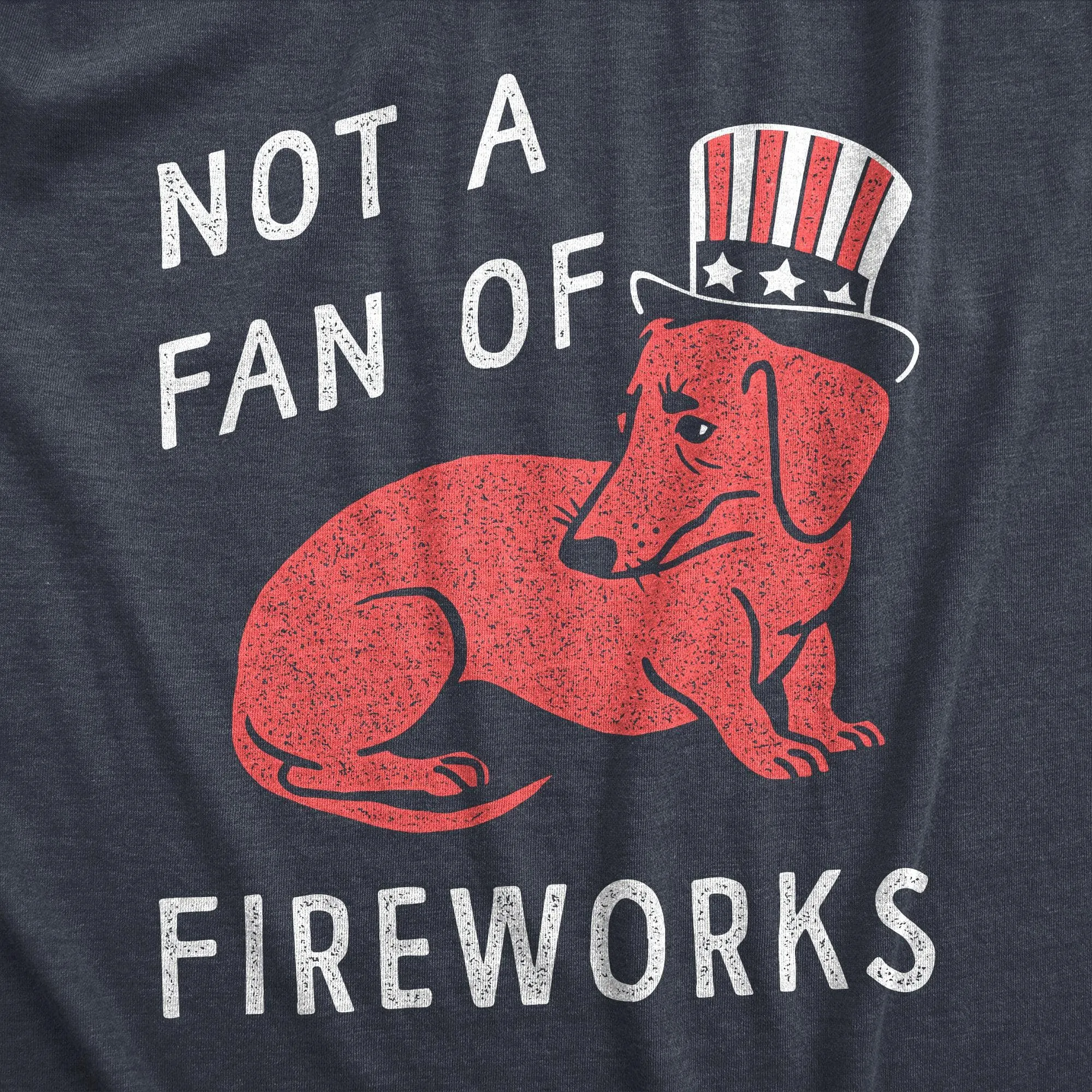 Not A Fan Of Fireworks Men's T Shirt sold by Crazy Dog T-Shirts product image thumbnail 2
