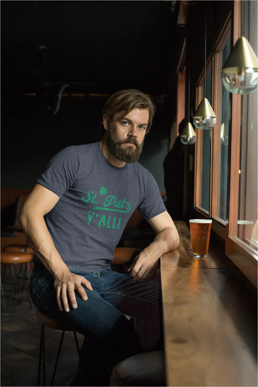 St Pats Yall Men's T Shirt sold by Crazy Dog T-Shirts product image thumbnail 3