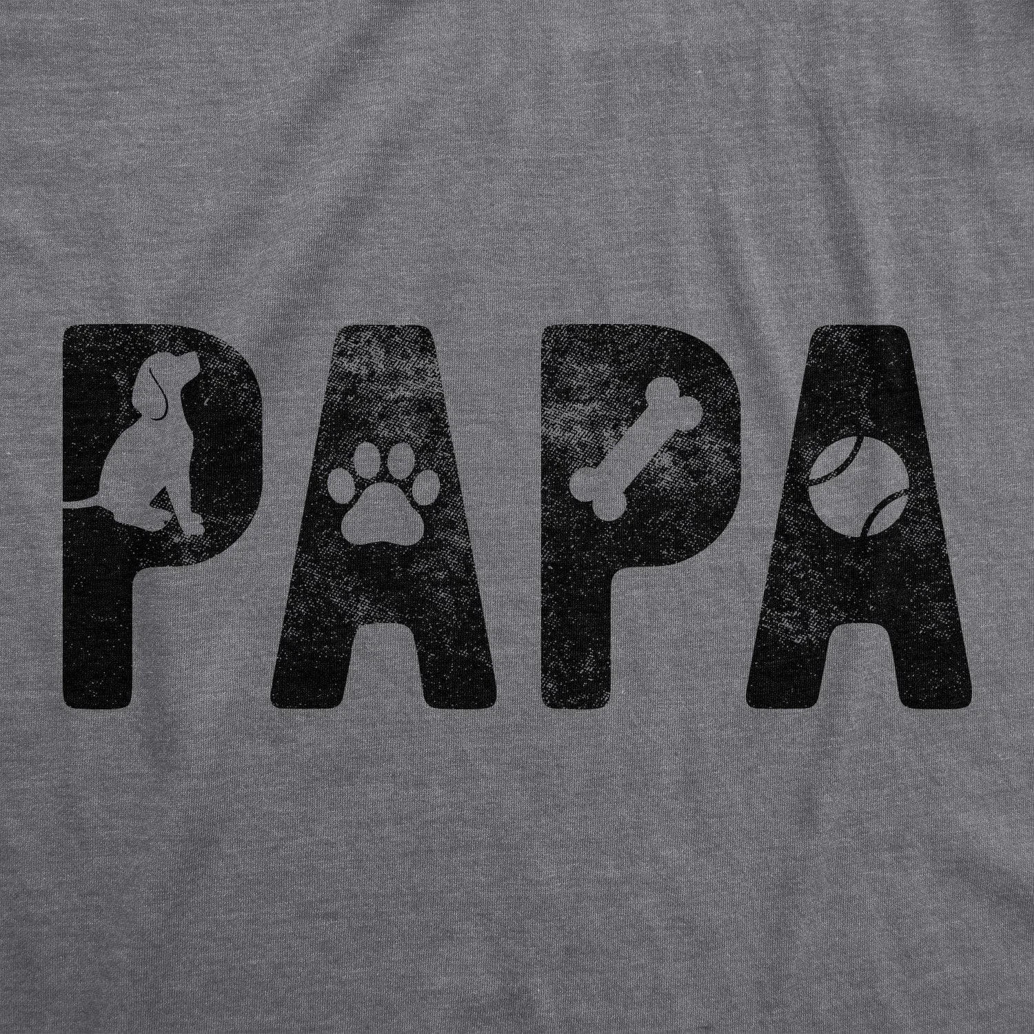 Papa Dog Men's T Shirt sold by Crazy Dog T-Shirts product image thumbnail 2