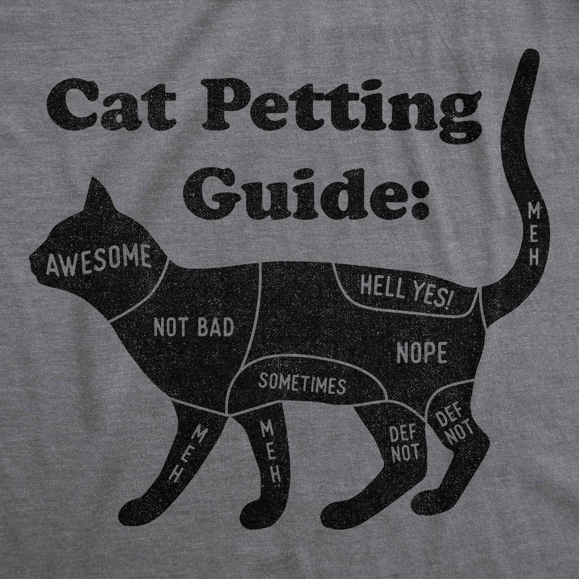 Cat Petting Guide Men's T Shirt sold by Crazy Dog T-Shirts product image thumbnail 2