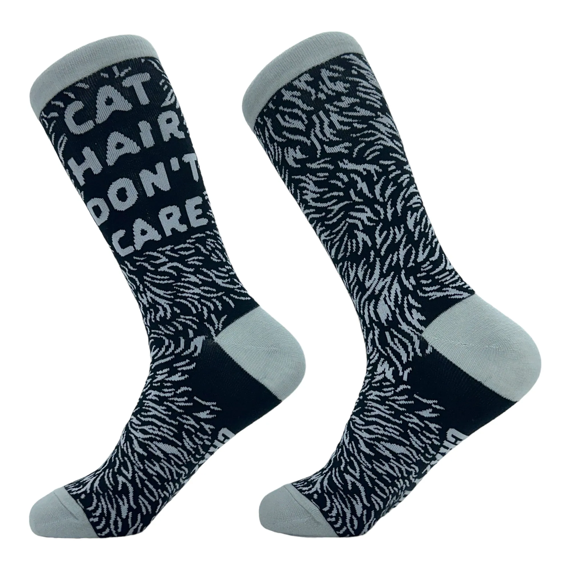 Women's Cat Hair Dont Care Socks sold by Crazy Dog T-Shirts product image thumbnail 2