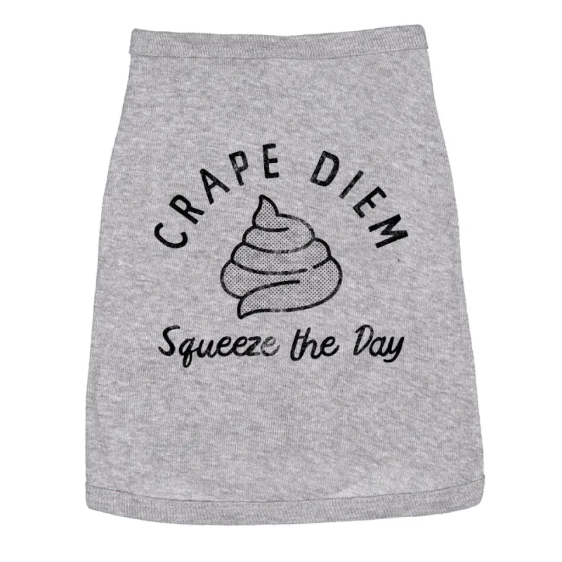 Crape Diem Dog Shirt sold by Crazy Dog T-Shirts