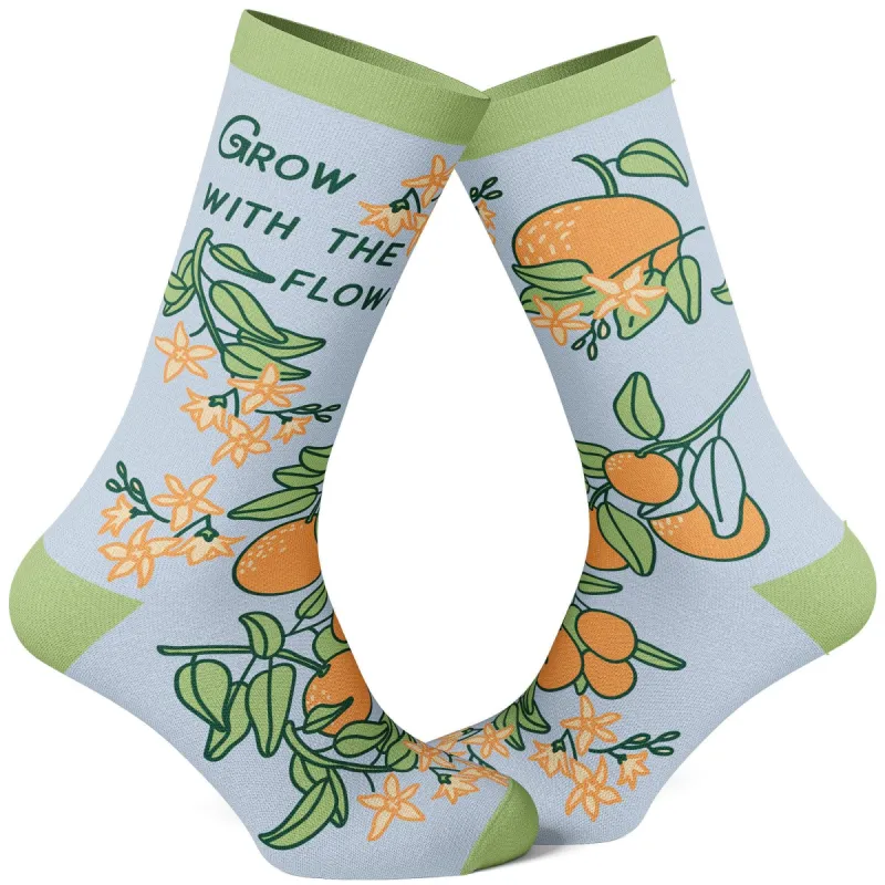Women's Grow With The Flow Socks sold by Crazy Dog T-Shirts