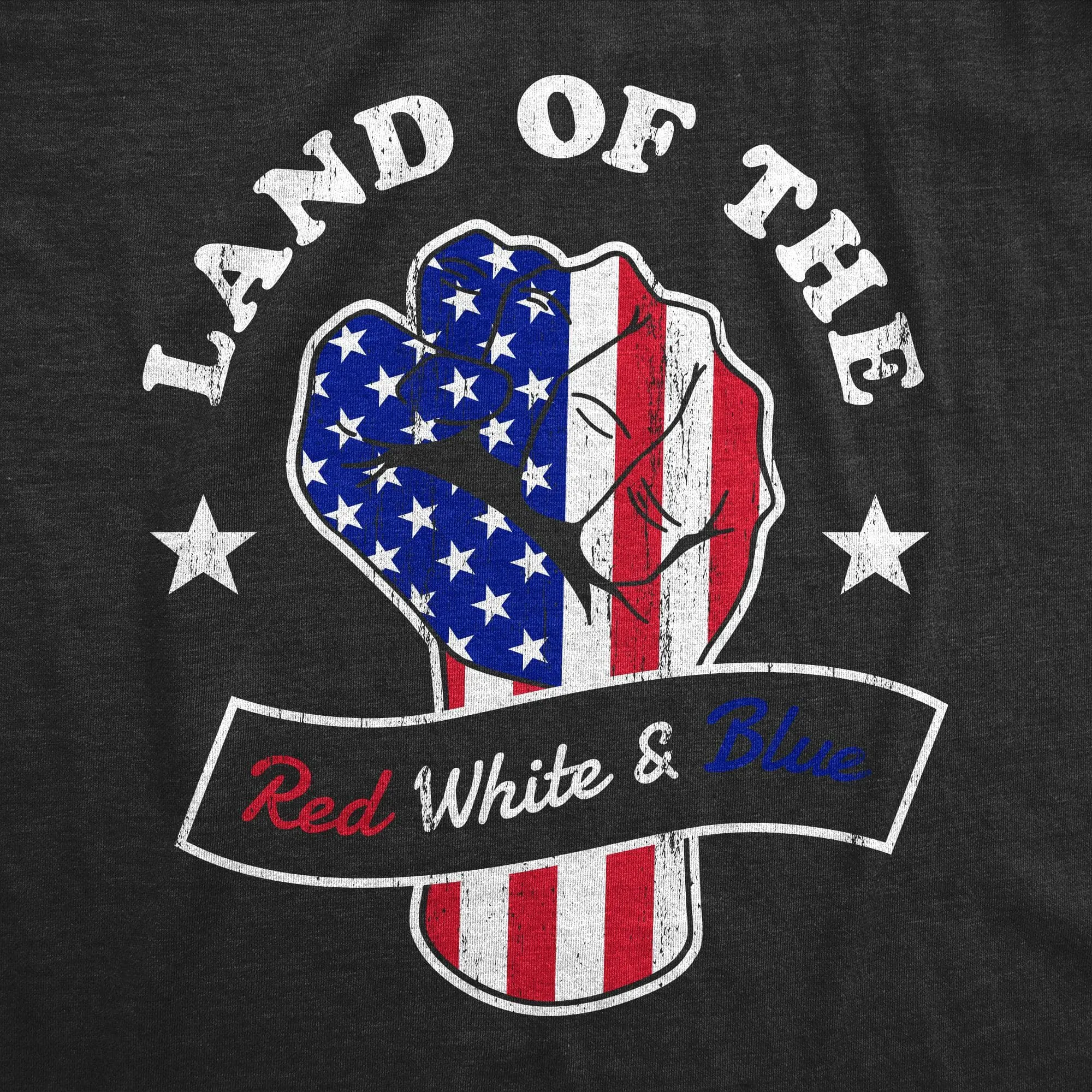 Land Of The Red White And Blue Women's T Shirt sold by Crazy Dog T-Shirts product image thumbnail 2