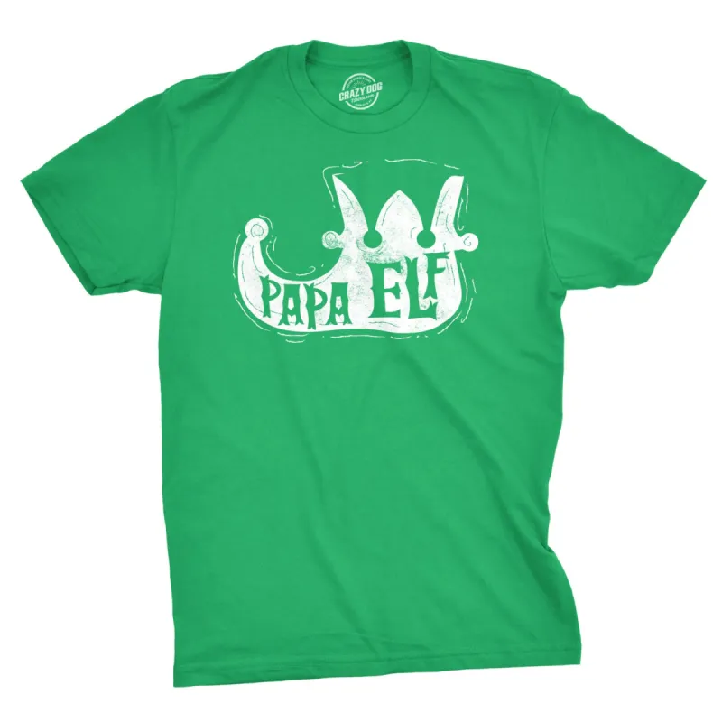 Papa Elf Men's T Shirt sold by Crazy Dog T-Shirts