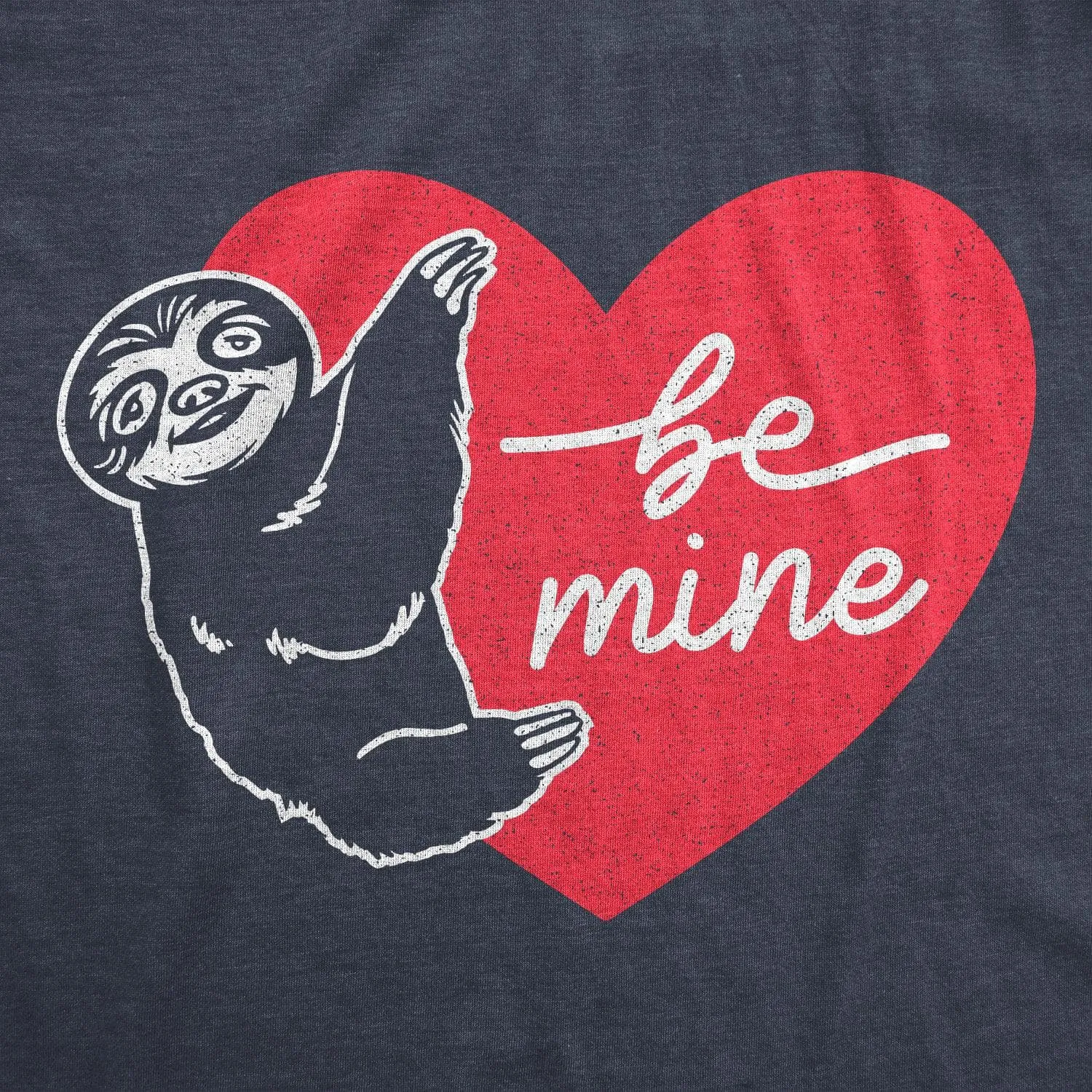 Be Mine Sloth Women's T Shirt sold by Crazy Dog T-Shirts product image thumbnail 2