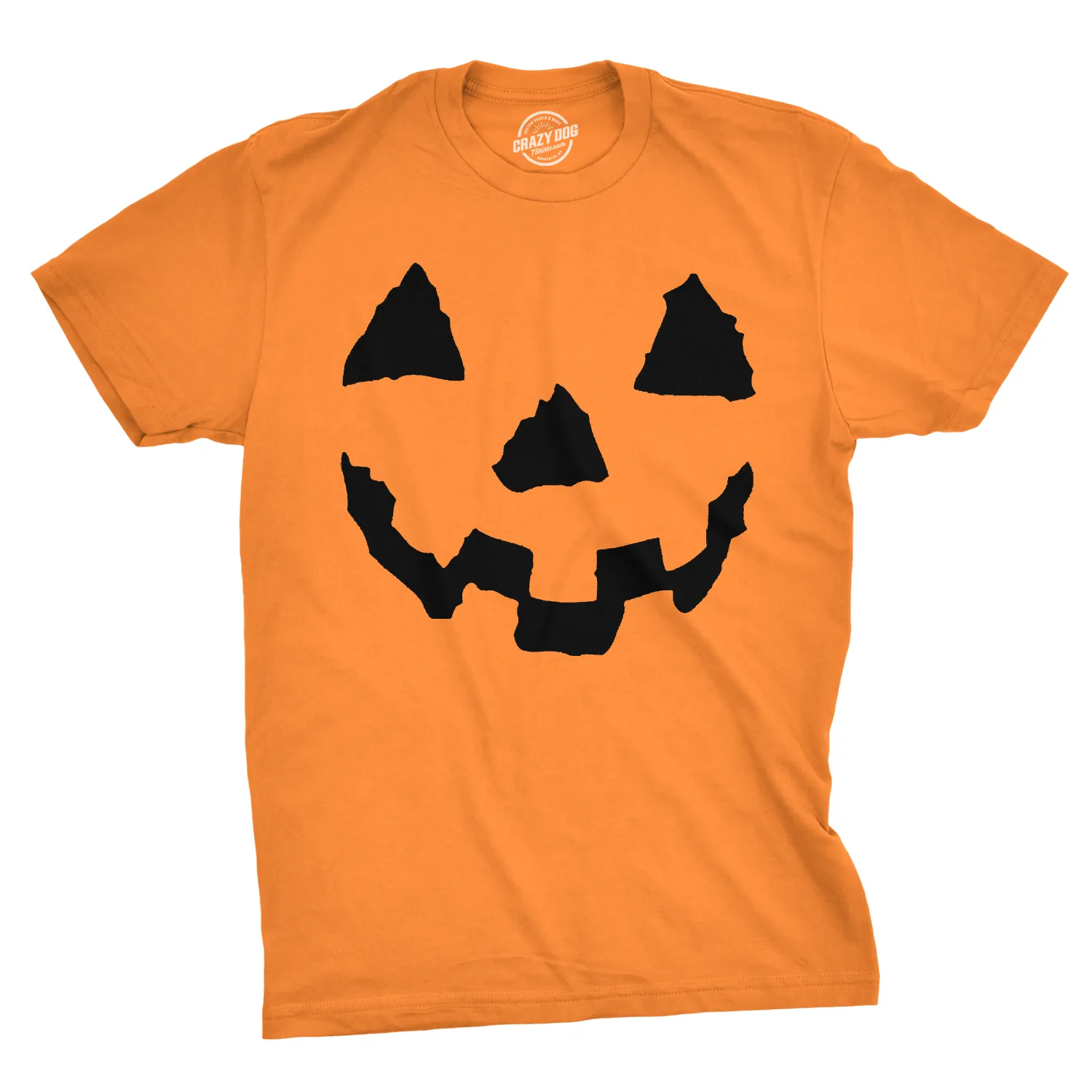 Pumpkin Face Men's T Shirt sold by Crazy Dog T-Shirts