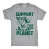 Support Your Local Planet Men's T Shirt sold by Crazy Dog T-Shirts