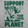 Support Your Local Planet Men's T Shirt sold by Crazy Dog T-Shirts