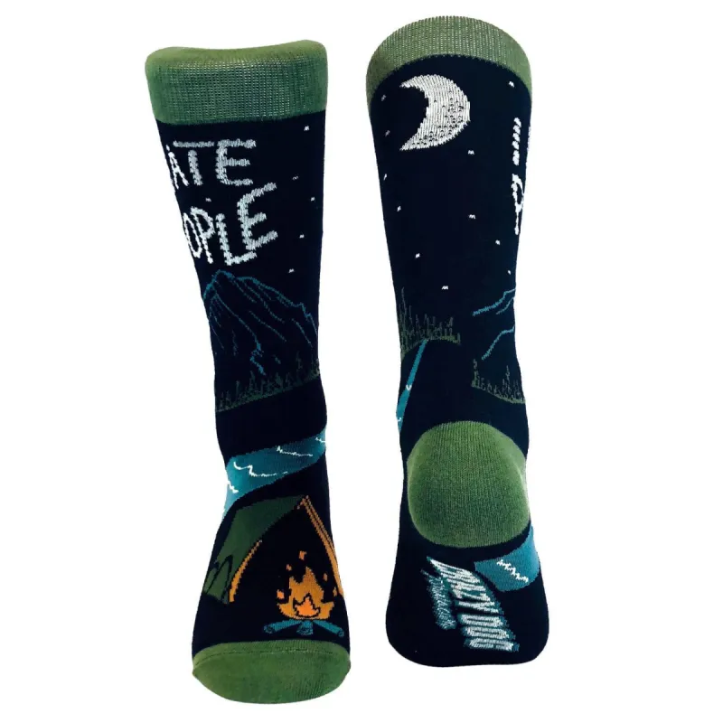 Mens I Hate People Socks sold by Crazy Dog T-Shirts