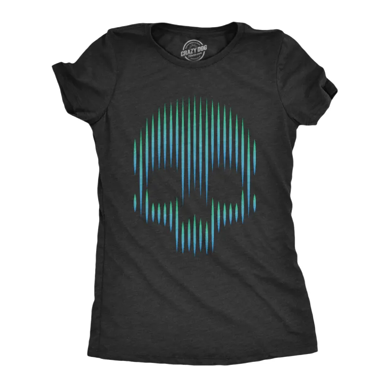 Gradient Skull Women's T Shirt sold by Crazy Dog T-Shirts