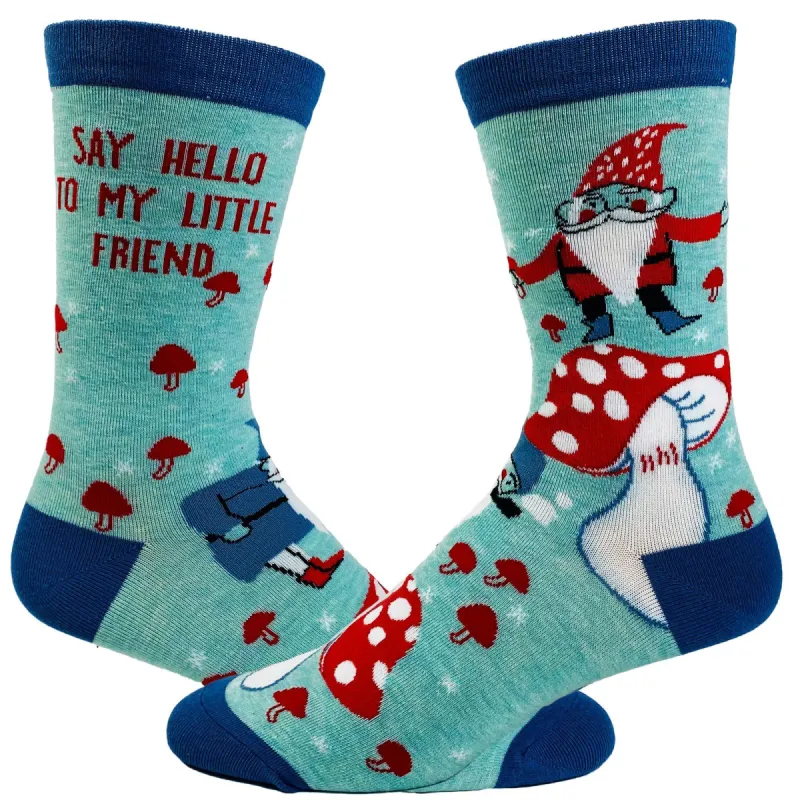 Women's Say Hello To My Little Friend Socks sold by Crazy Dog T-Shirts