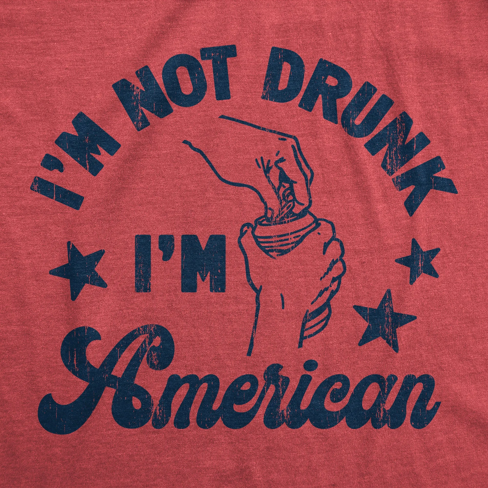 Im Not Drunk Im American Men's T Shirt sold by Crazy Dog T-Shirts product image thumbnail 2