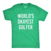 World's Okayest Golfer Men's T Shirt sold by Crazy Dog T-Shirts