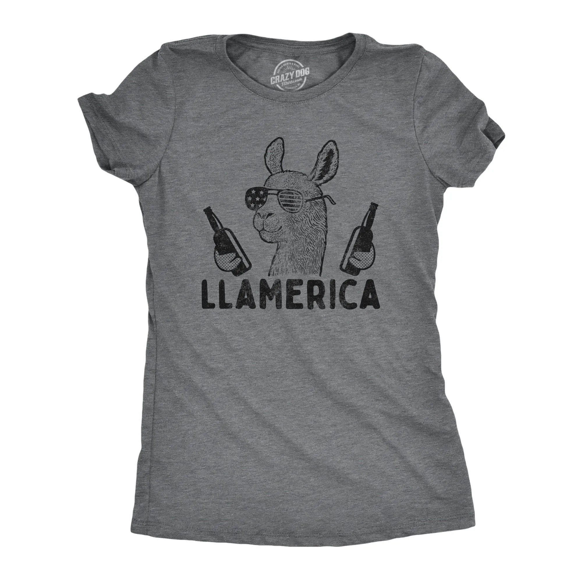 Llamerica Women's T Shirt sold by Crazy Dog T-Shirts