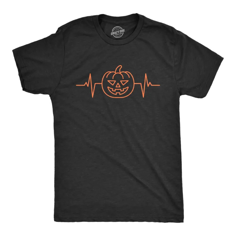 Pumpkin Heart Beat Men's T Shirt sold by Crazy Dog T-Shirts