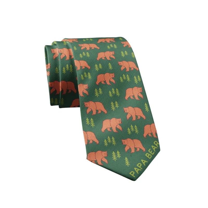 Papa Bear Neck Tie Tie sold by Crazy Dog T-Shirts