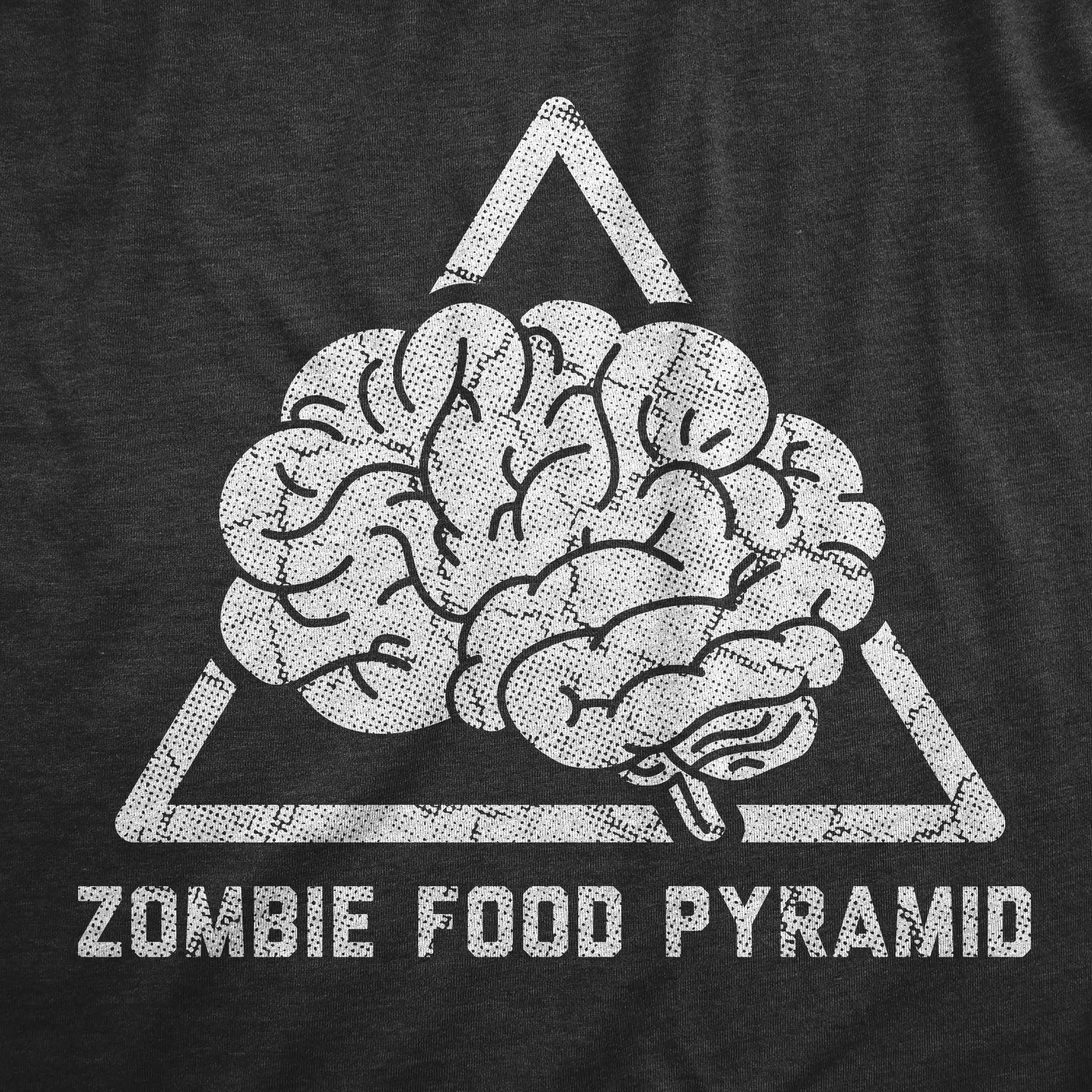 Zombie Food Pyramid Men's T Shirt sold by Crazy Dog T-Shirts product image thumbnail 2
