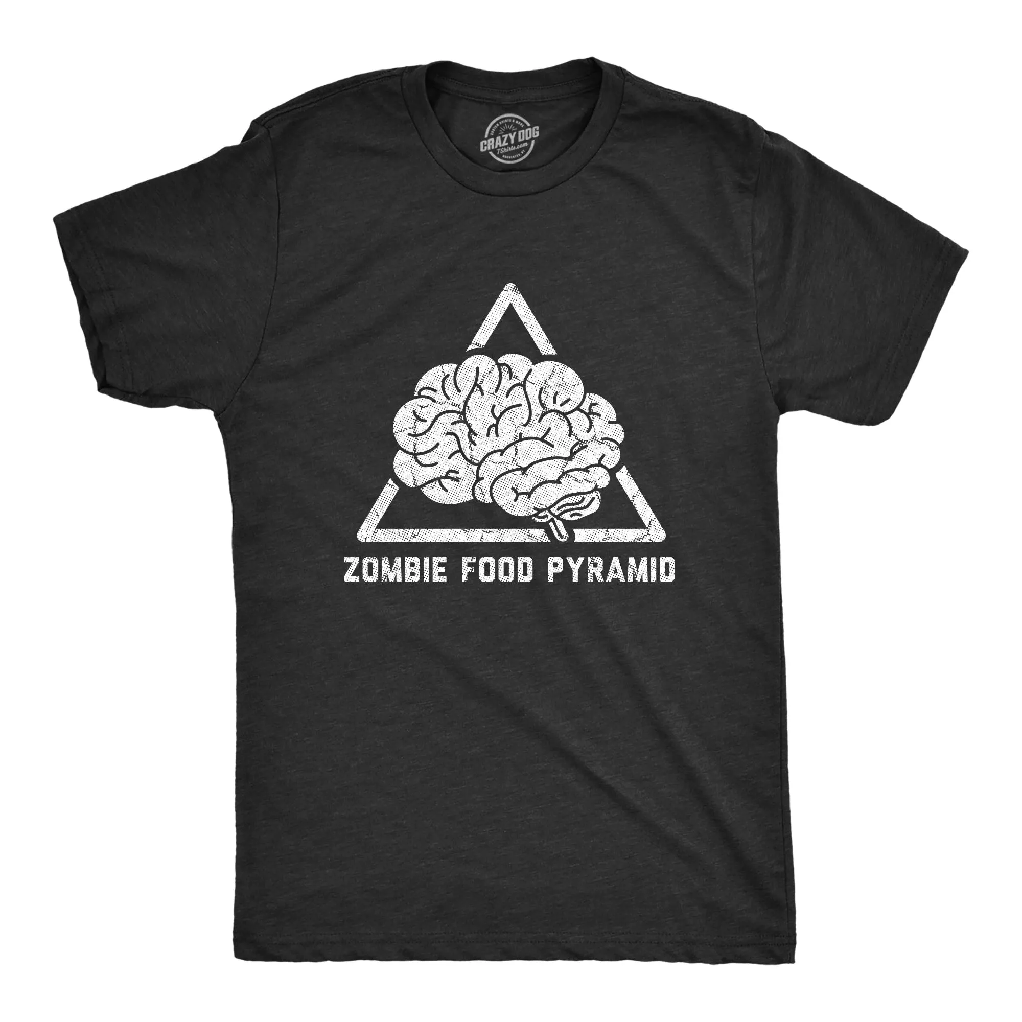 Zombie Food Pyramid Men's T Shirt sold by Crazy Dog T-Shirts