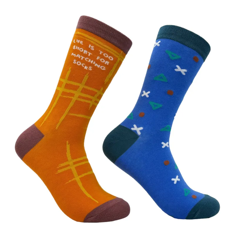 Women's Life Is Too Short For Matching Socks Socks sold by Crazy Dog T-Shirts