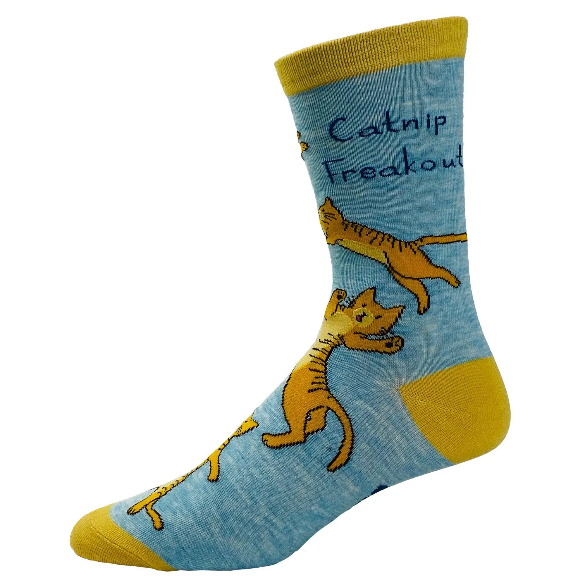 Women's Catnip Freakout Socks sold by Crazy Dog T-Shirts product image thumbnail 3