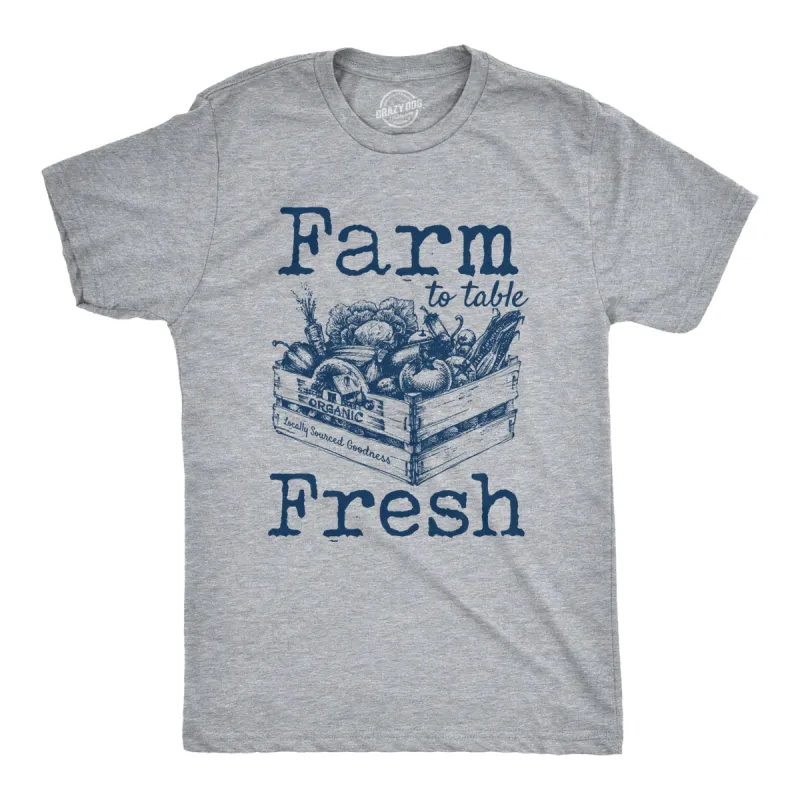 Farm To Table Fresh Men's T Shirt sold by Crazy Dog T-Shirts