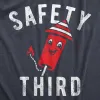 Safety Third Men's T Shirt sold by Crazy Dog T-Shirts