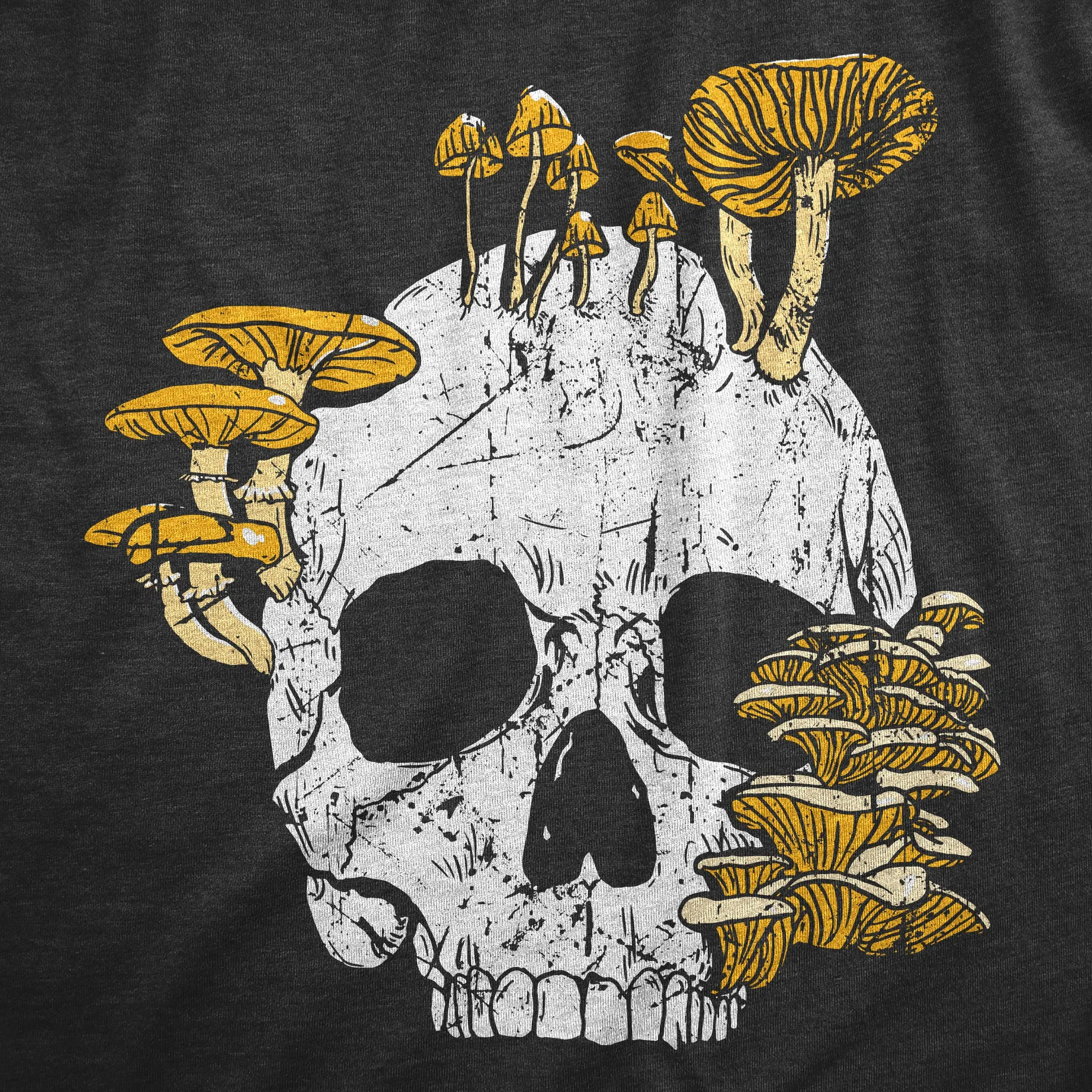 Mushroom Skull Women's T Shirt sold by Crazy Dog T-Shirts product image thumbnail 2