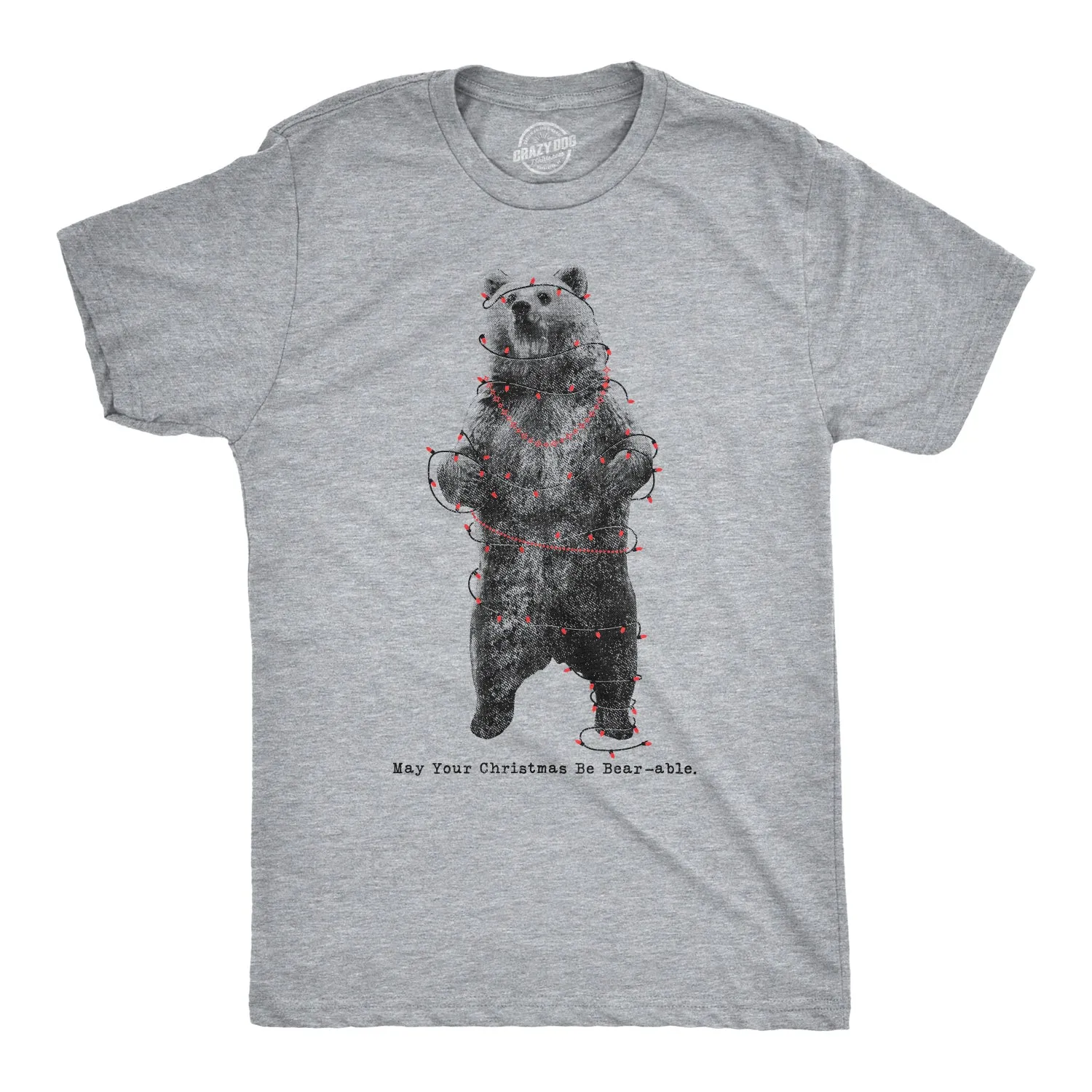 May Your Christmas Be Bear-Able Men's T Shirt sold by Crazy Dog T-Shirts