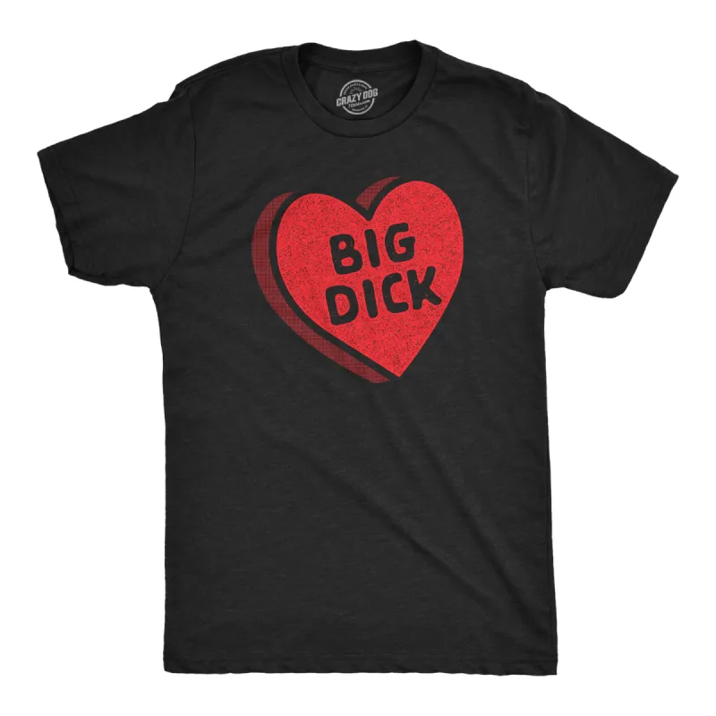 Big Dick Candy Heart Men's T Shirt sold by Crazy Dog T-Shirts