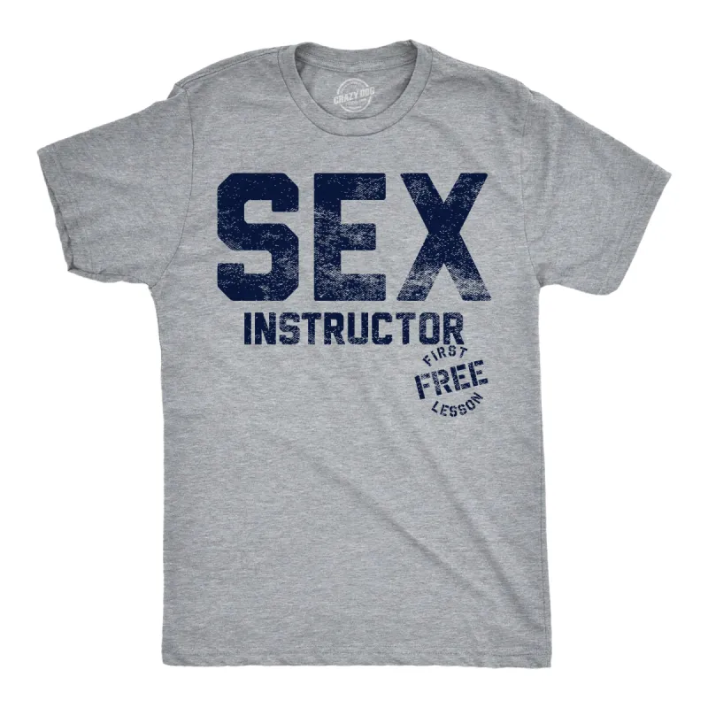 Sex Instructor Men's T Shirt sold by Crazy Dog T-Shirts