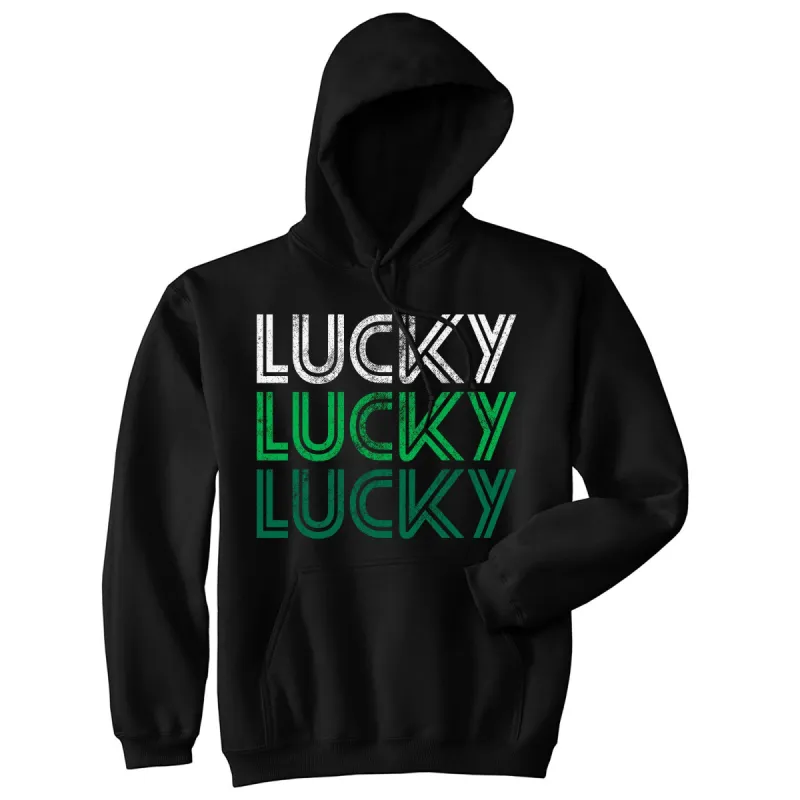 Feelin Lucky Hoodie sold by Crazy Dog T-Shirts