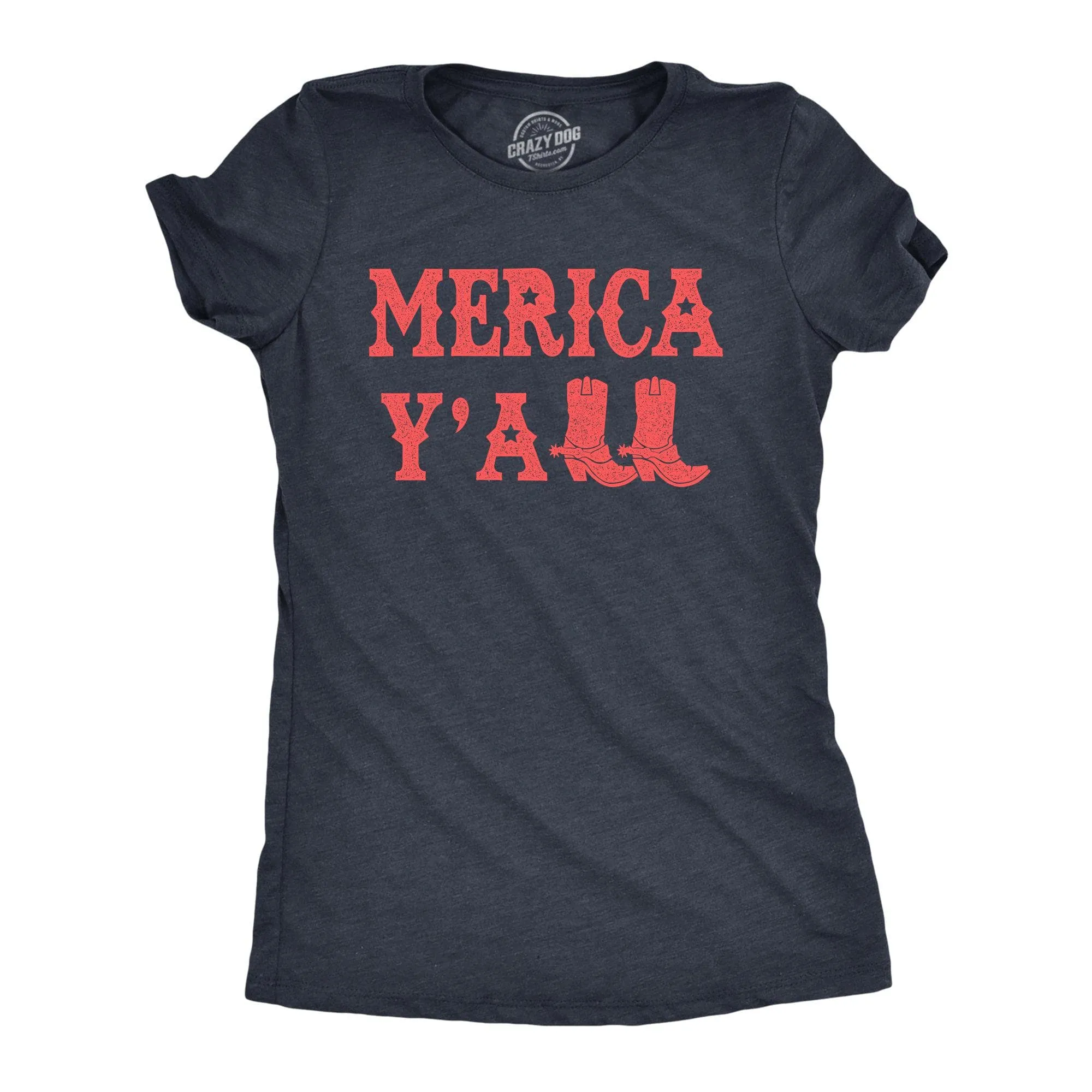 Merica Yall Women's T Shirt sold by Crazy Dog T-Shirts